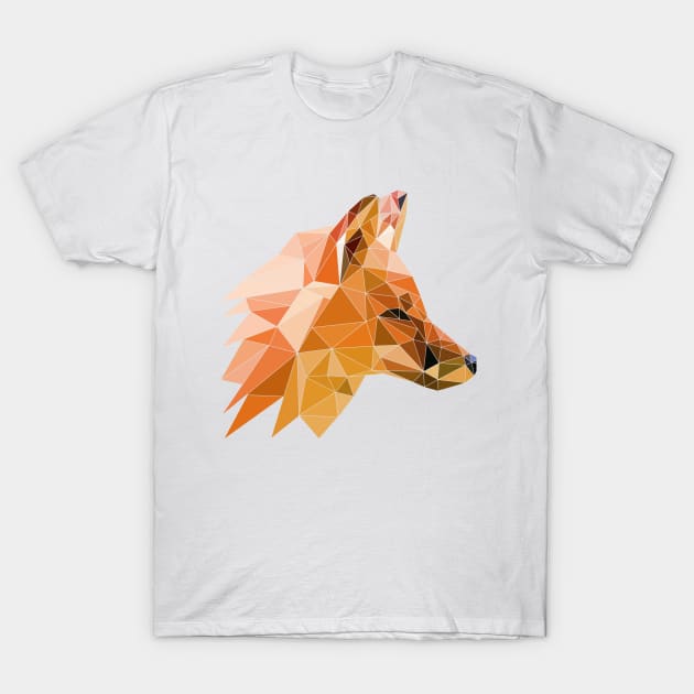 Low Poly Fox T-Shirt by Chokoneko